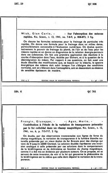 Bollettino del Centro Volpi di elettrologia