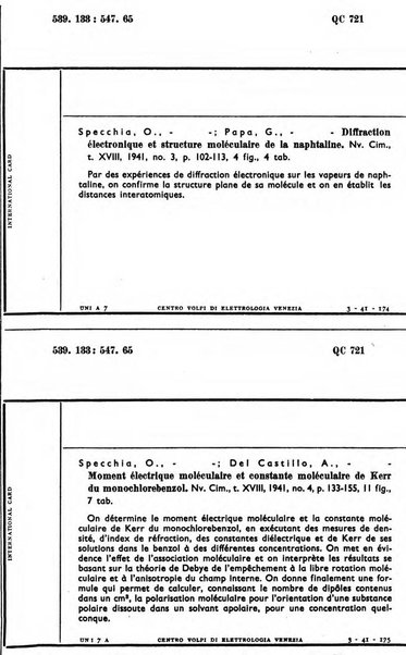 Bollettino del Centro Volpi di elettrologia