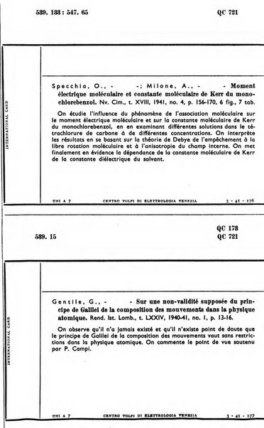 Bollettino del Centro Volpi di elettrologia