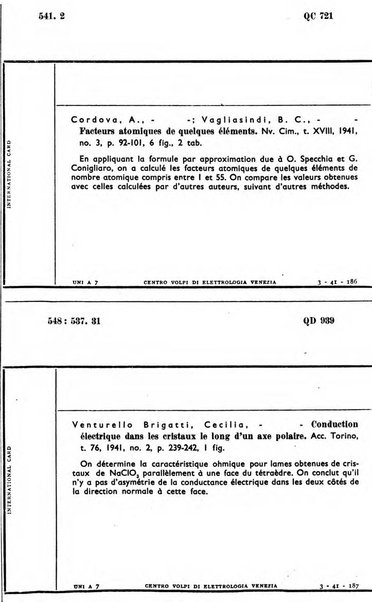 Bollettino del Centro Volpi di elettrologia