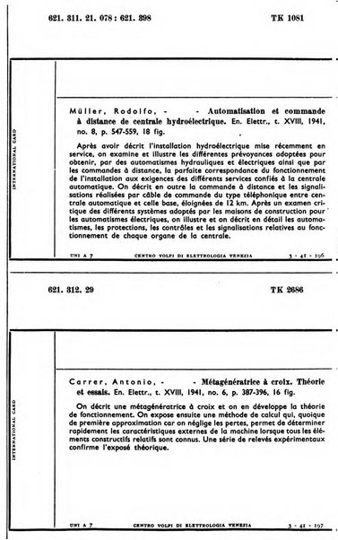 Bollettino del Centro Volpi di elettrologia