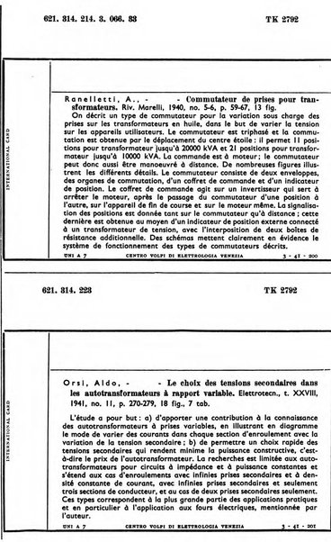 Bollettino del Centro Volpi di elettrologia