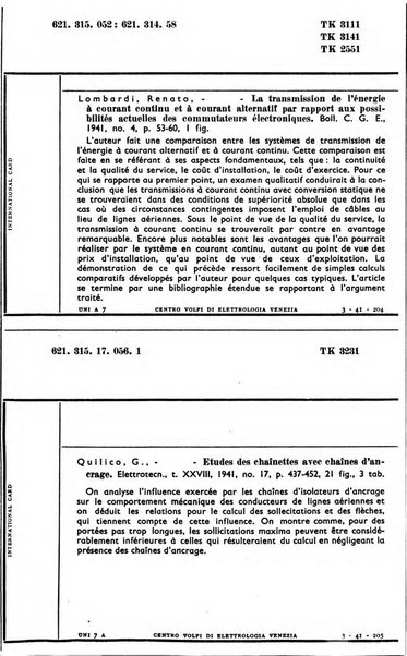 Bollettino del Centro Volpi di elettrologia