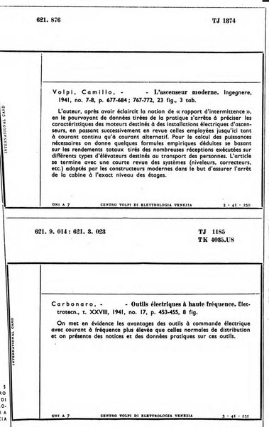 Bollettino del Centro Volpi di elettrologia