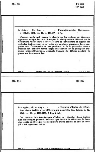 Bollettino del Centro Volpi di elettrologia