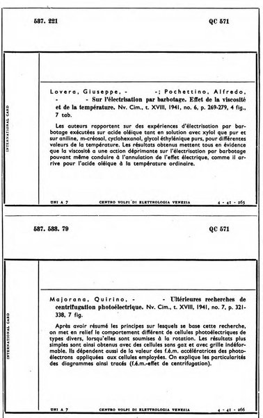 Bollettino del Centro Volpi di elettrologia