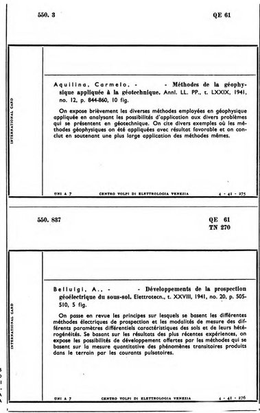 Bollettino del Centro Volpi di elettrologia