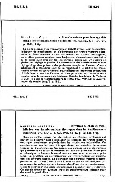 Bollettino del Centro Volpi di elettrologia