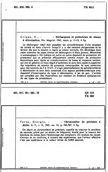 Bollettino del Centro Volpi di elettrologia