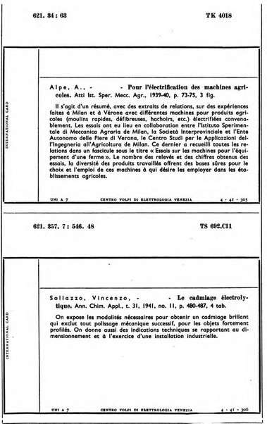 Bollettino del Centro Volpi di elettrologia