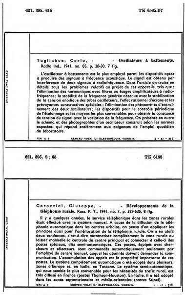 Bollettino del Centro Volpi di elettrologia