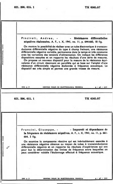 Bollettino del Centro Volpi di elettrologia