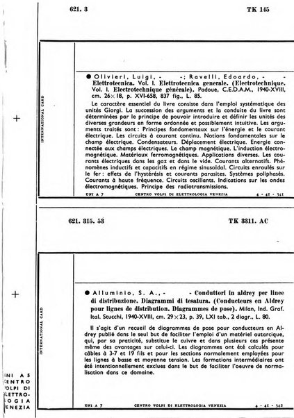 Bollettino del Centro Volpi di elettrologia