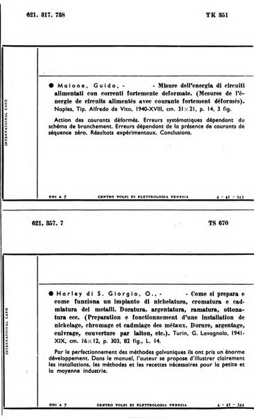 Bollettino del Centro Volpi di elettrologia