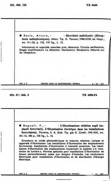 Bollettino del Centro Volpi di elettrologia