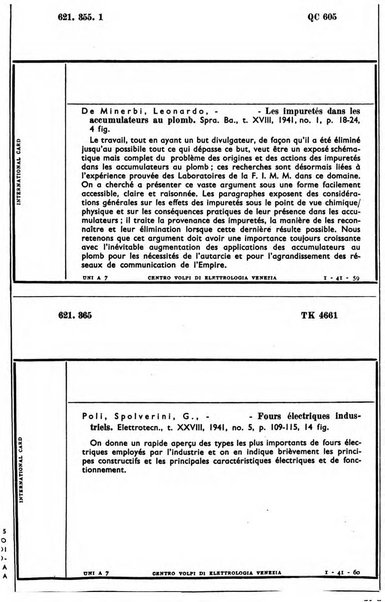 Bollettino del Centro Volpi di elettrologia