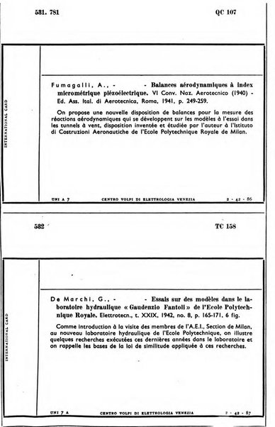 Bollettino del Centro Volpi di elettrologia