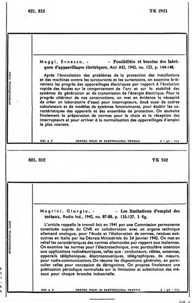 Bollettino del Centro Volpi di elettrologia