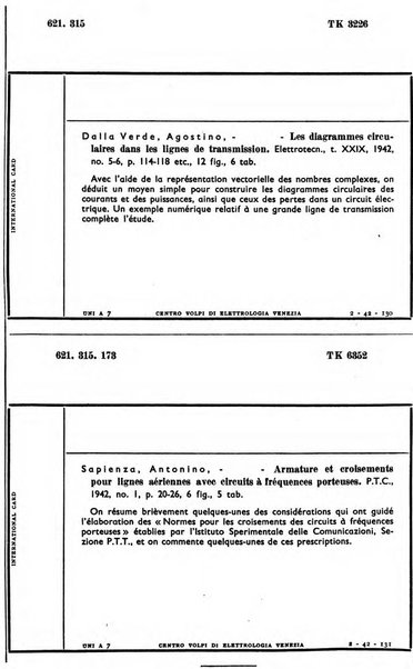 Bollettino del Centro Volpi di elettrologia