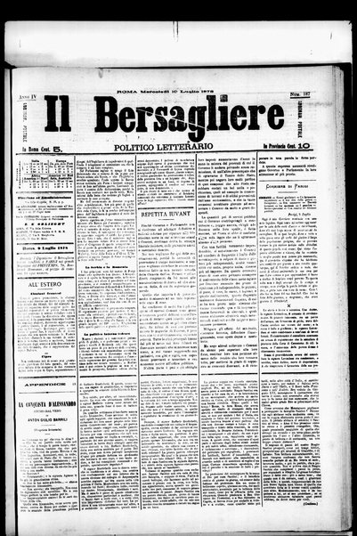 Il bersagliere