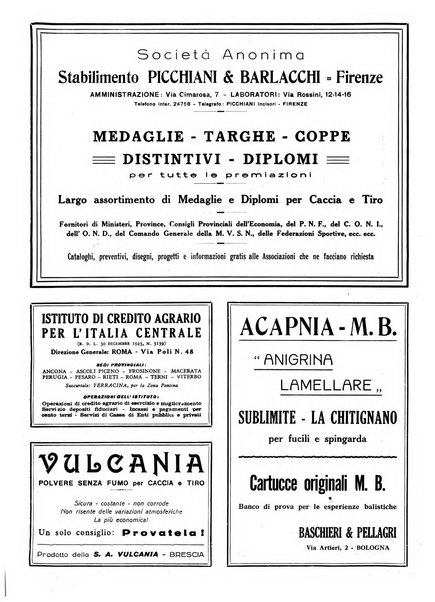 Venatoria ufficiale della Federazione nazionale fascista cacciatori italiani, delle Commissioni venatorie prov. e delle Associazioni prov. cacciatori