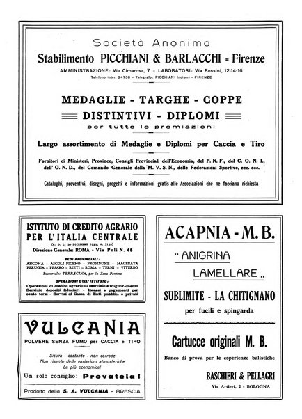 Venatoria ufficiale della Federazione nazionale fascista cacciatori italiani, delle Commissioni venatorie prov. e delle Associazioni prov. cacciatori