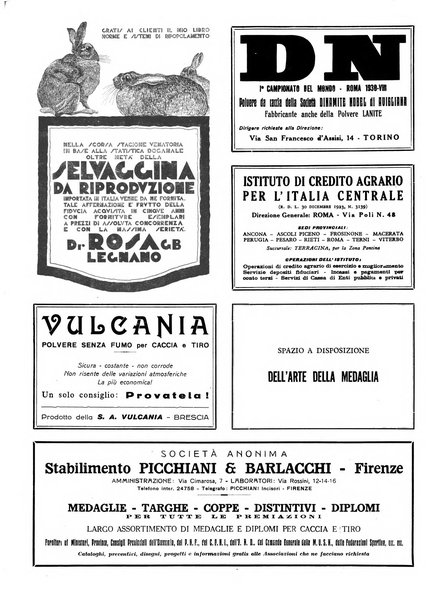 Venatoria ufficiale della Federazione nazionale fascista cacciatori italiani, delle Commissioni venatorie prov. e delle Associazioni prov. cacciatori