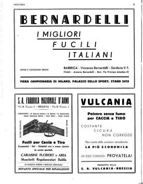 Venatoria ufficiale della Federazione nazionale fascista cacciatori italiani, delle Commissioni venatorie prov. e delle Associazioni prov. cacciatori