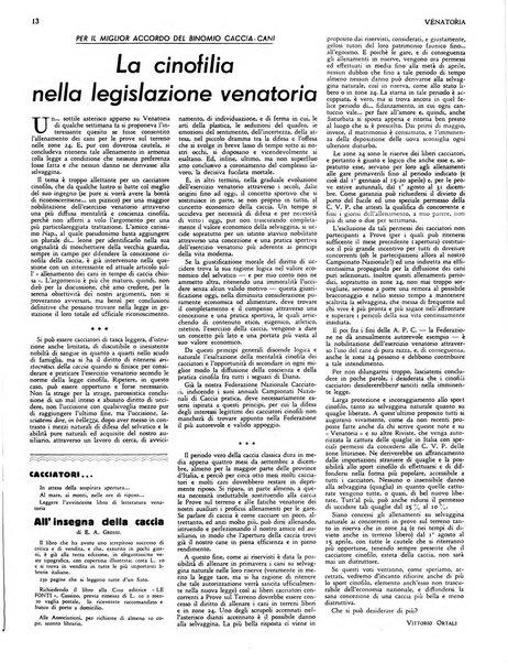 Venatoria ufficiale della Federazione nazionale fascista cacciatori italiani, delle Commissioni venatorie prov. e delle Associazioni prov. cacciatori