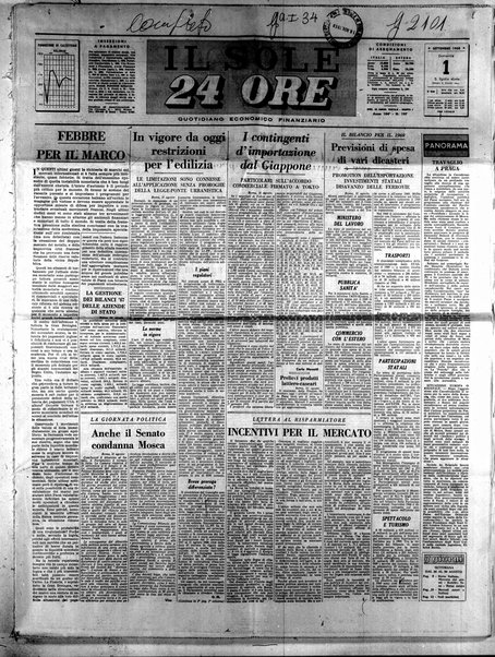 Il sole-24 ore : quotidiano politico economico finanziario / fondato nel 1865