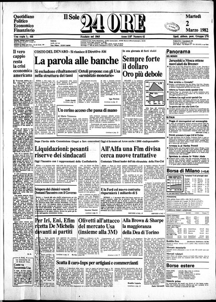 Il sole-24 ore : quotidiano politico economico finanziario / fondato nel 1865