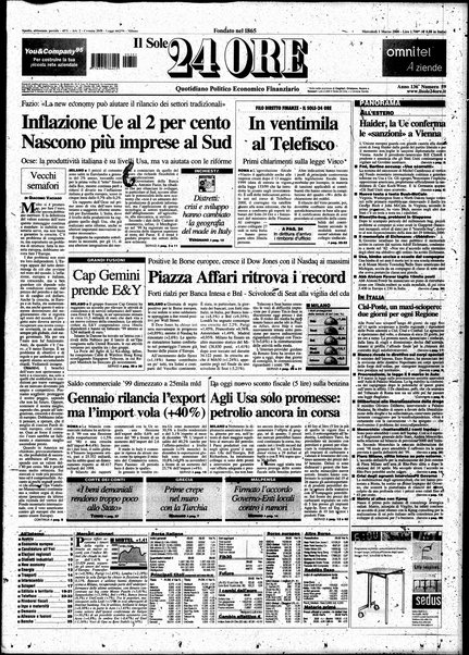 Il sole-24 ore : quotidiano politico economico finanziario / fondato nel 1865