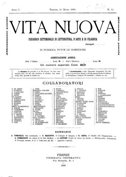 Vita nuova periodico settimanale di letteratura, d'arte e di filosofia