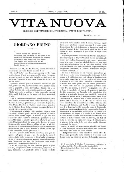 Vita nuova periodico settimanale di letteratura, d'arte e di filosofia