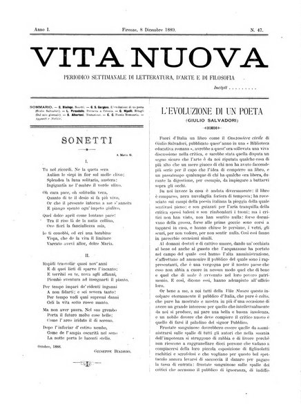 Vita nuova periodico settimanale di letteratura, d'arte e di filosofia