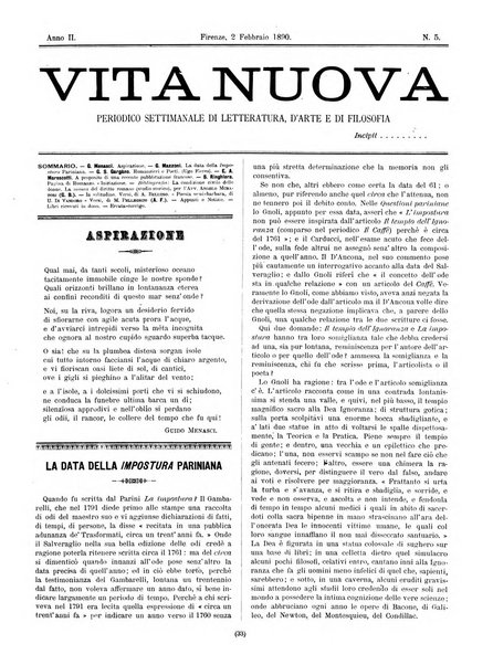 Vita nuova periodico settimanale di letteratura, d'arte e di filosofia