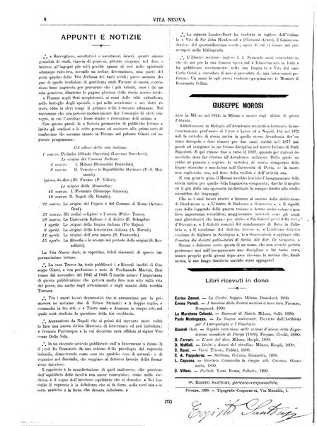 Vita nuova periodico settimanale di letteratura, d'arte e di filosofia