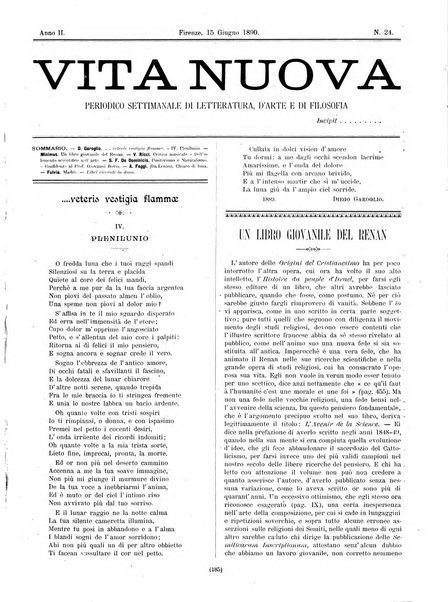 Vita nuova periodico settimanale di letteratura, d'arte e di filosofia