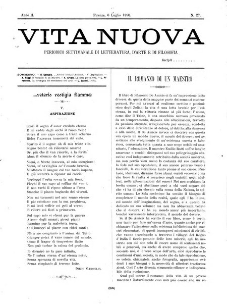 Vita nuova periodico settimanale di letteratura, d'arte e di filosofia