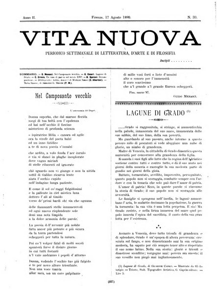 Vita nuova periodico settimanale di letteratura, d'arte e di filosofia