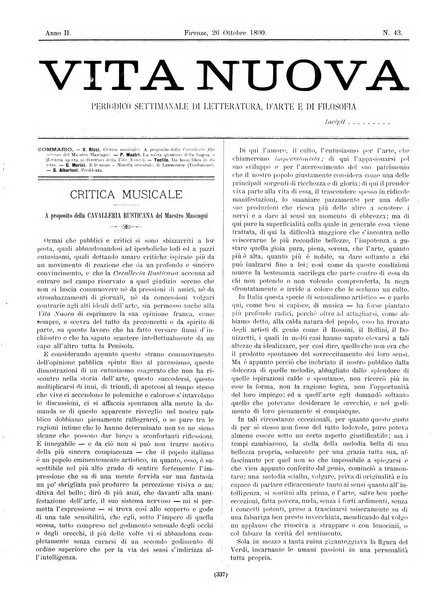 Vita nuova periodico settimanale di letteratura, d'arte e di filosofia