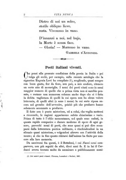 Vita nuova periodico settimanale di letteratura, d'arte e di filosofia