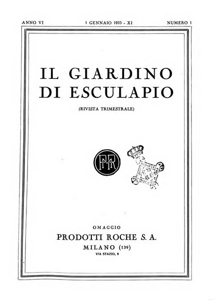 Il giardino di Esculapio rivista trimestrale