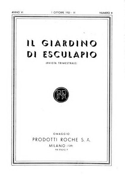 Il giardino di Esculapio rivista trimestrale