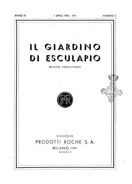 Il giardino di Esculapio rivista trimestrale