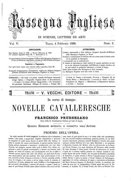 Rassegna pugliese di scienze, lettere ed arti