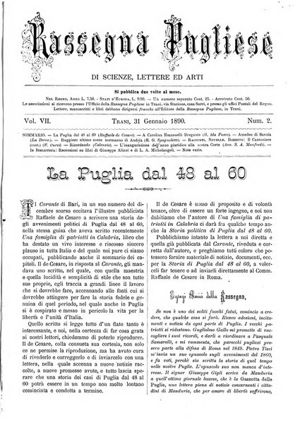 Rassegna pugliese di scienze, lettere ed arti