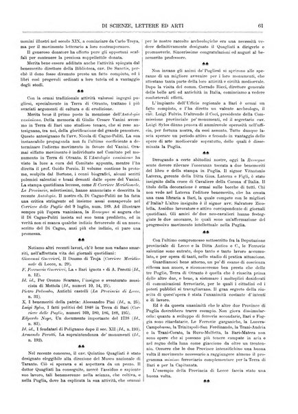 Rassegna pugliese di scienze, lettere ed arti