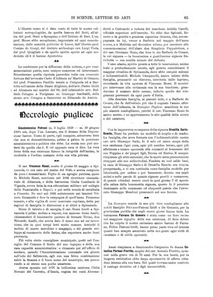 Rassegna pugliese di scienze, lettere ed arti