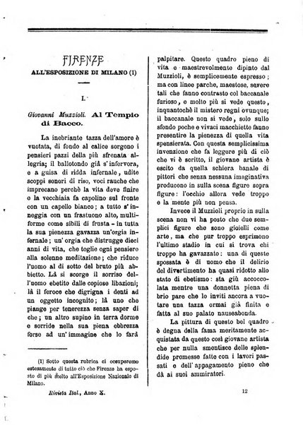 Rivista italiana di scienze lettere arti e teatri